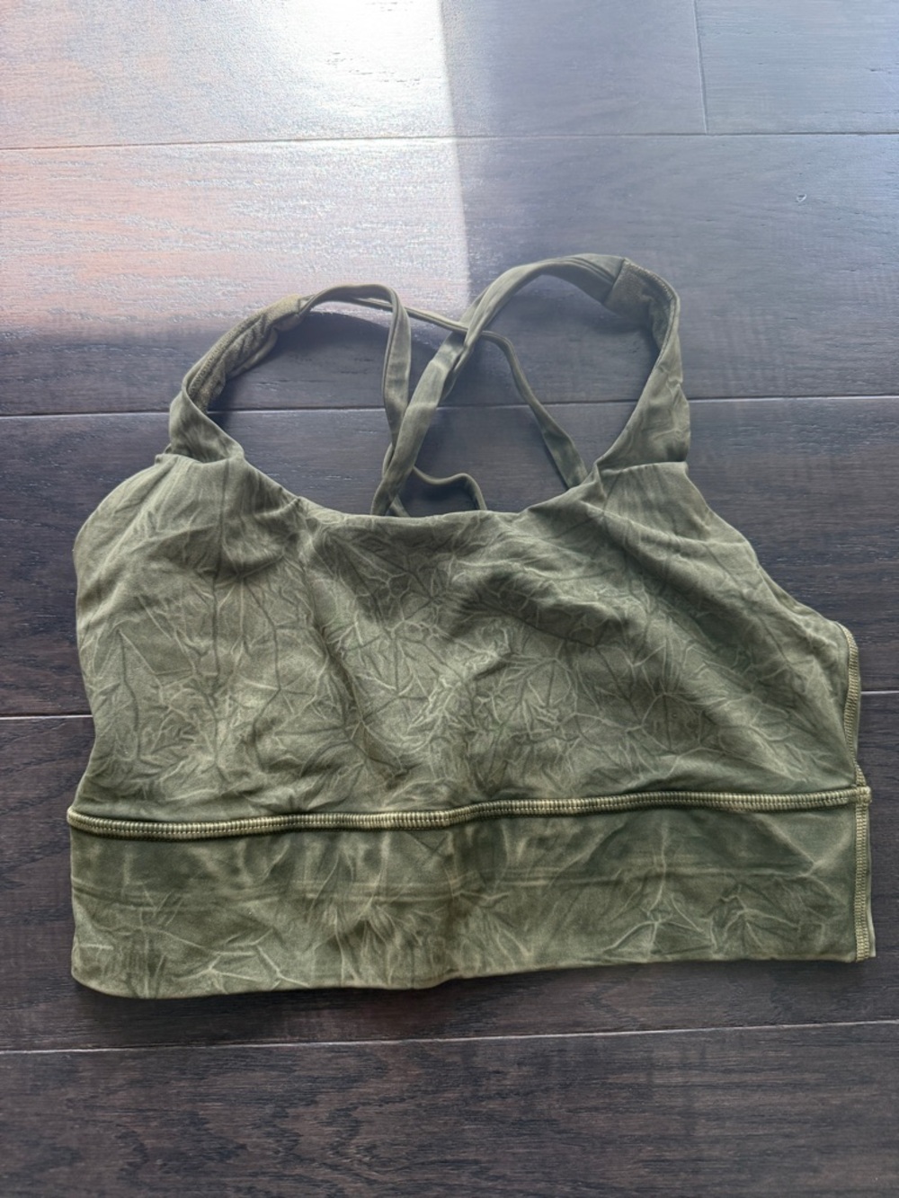 lululemon athletica Olive Green Double-Strap Seamless Sports Bra